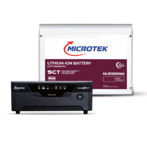 microtek-inverter-with-lithium-battery-combo-for-home-office-shops-smart-hybrid-1075-12v-pure-sine-wave-925va-mlb1280060-100ah-li-ion-battery